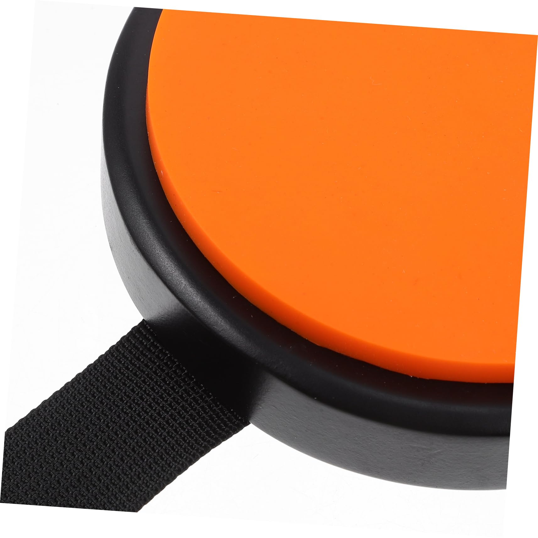 Kisangel Almohadilla Portátil De Práctica Para Batería Correa Ajustable, Silicona Naranja Resistente, Pad Silencioso Para Entrenamiento En Casa y Práctica Musical