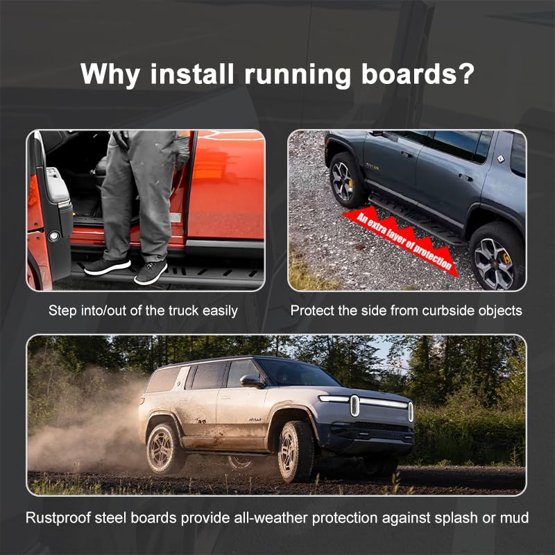 Estribos Running Boards para R1S 2022-2024, 2 piezas miniatura 2