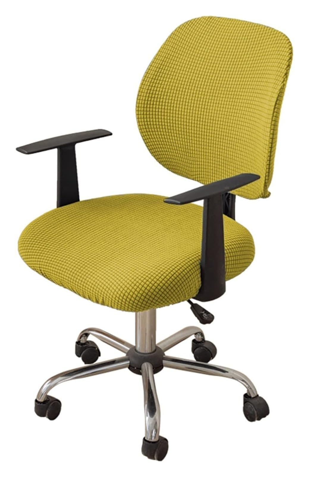 AOICXB Office Chair Seat Covers,Chair Protectors,Corn Silk Fabric Removable Washable Rotating Swivel Chair Protective Covers(Grün,4PCS)