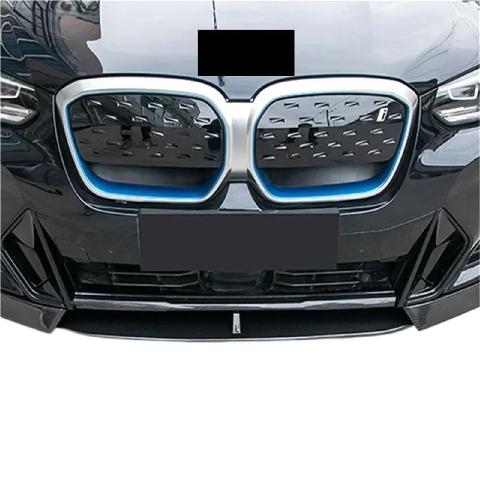 Przedni zderzak samochodowy wargi kompatybilny z BMW X3 G01 X4 G02 IX3 G08 M Pack Facelift 2022-2024 Spoiler Splitter dyfuzor ostrze Body Kit Tuning(Glossy black)