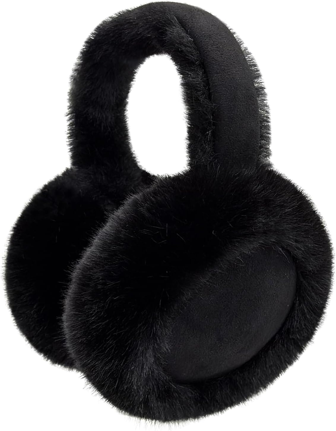 Ear Muffs for Winter Women Foldable Fuzzy Cold Outdoor Earmuffs Soft Faux Furry Ear Warmers Covers