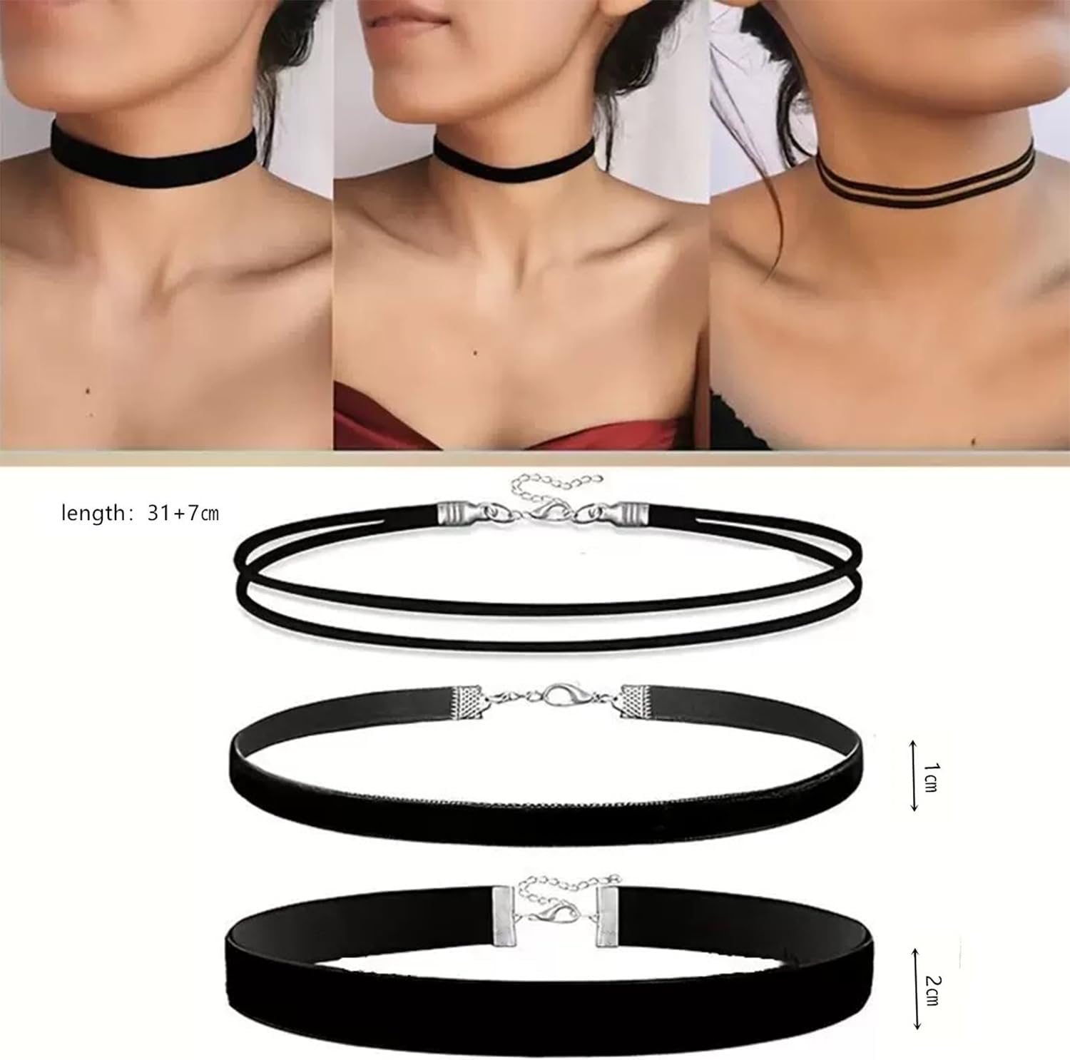 25 Pcs Gothic Grunge Y2K Accessories for Women - Goth Punk Jewelry Set Victorian Choker Necklace & Vintage Earrings Pack Dark Aesthetic Stainless Steel Rings Moon Cross Necklace for Alternative Fashion - Image 2