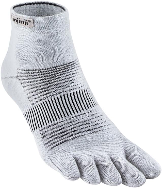 injinji Men's Run Lightweight Mini Crew Wool Toesocks