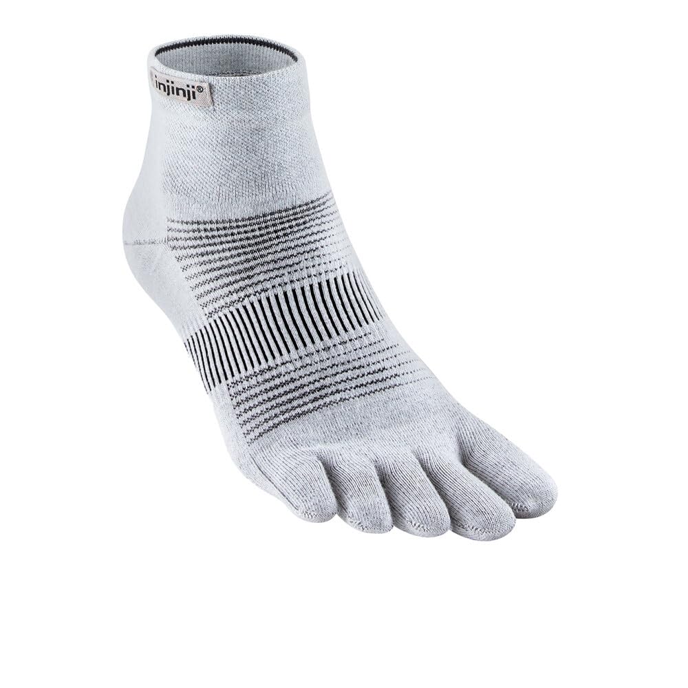 injinji Men's Run Lightweight Mini Crew Wool Toesocks