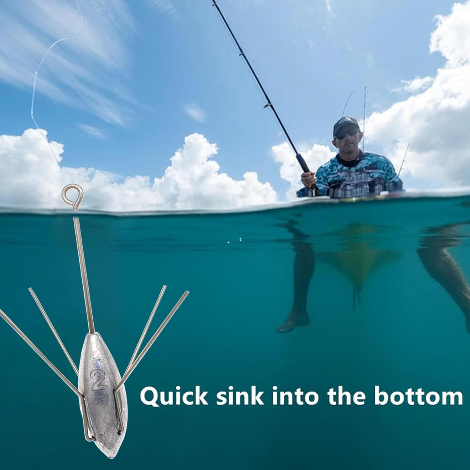 5 pesi da pesca Sputnik Sinker piombo surf casting Spider Sinkers coda lunga attrezzatura da pesca per pesce gatto acqua salata spiaggia sabbia oceano