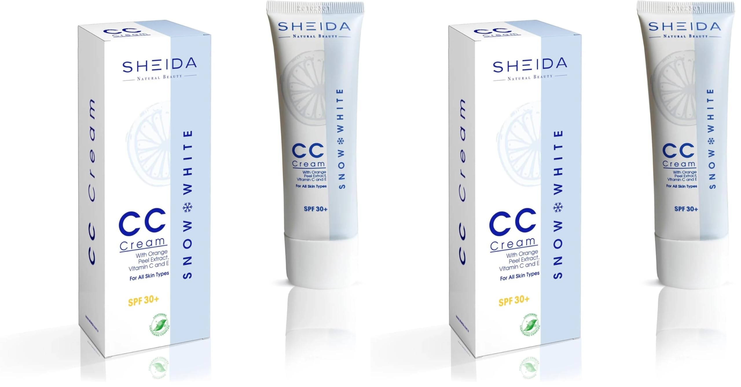 Sheida Snow White Leke Açıcı Cc Krem Spf 30+ 50 ml (2 paketi)