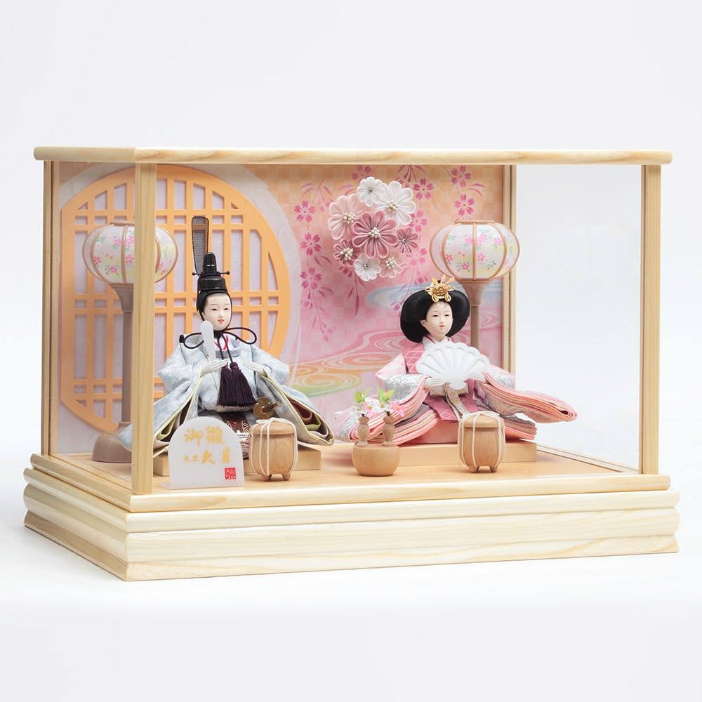 Amazon | 久月official 雛人形 親王ケース飾り ガラスケース 6H-KK24-Z