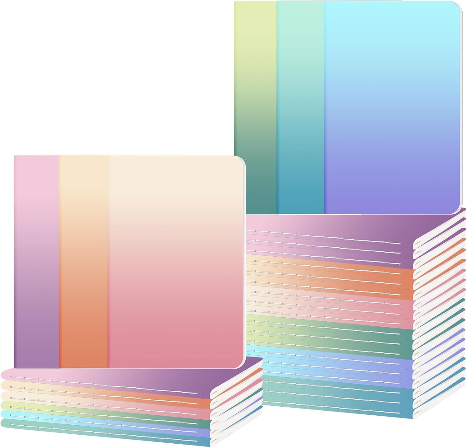Ddaowanx Small Lined Notepads, Bulk Cute Mini Journals,3.5 x 5.5 Inches,72 Pages, Pocket Notebooks Set Colorful Cover Notebooks for Kids, Party Favors (60)