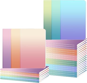 Ddaowanx Small Lined Notepads, Bulk Cute Mini Journals,3.5 x 5.5 Inches,72 Pages, Pocket Notebooks Set Colorful Cover Notebooks for Kids, Party Favors 30