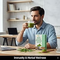 Vista 2 de Herbs Botanica Polvo de Neem para el Crecimiento del Cabello, Cuidado de la Piel y Desintoxicación, Polvo de Hojas de Neem Amargo Silvestre