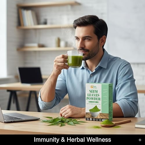 Miniatura 2 de Herbs Botanica Polvo de Neem para el Crecimiento del Cabello, Cuidado de la Piel y Desintoxicación, Polvo de Hojas de Neem Amargo Silvestre