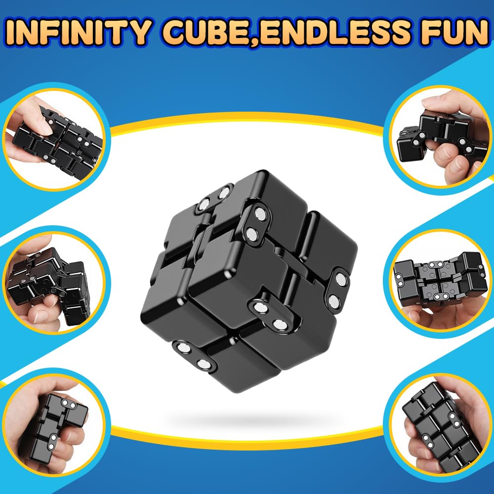 5 Pcs Fidget Toys Adults Kids, Metal Fidgets Spinner, Hand Hammer Finger Spin Toy - Image 4