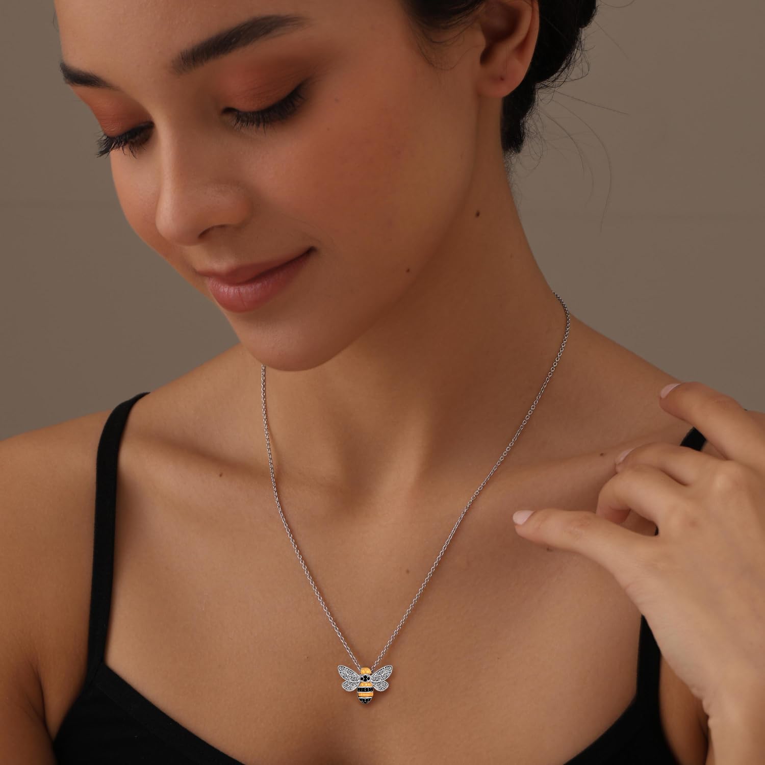 LeCalla Collar con colgante de plata de ley 925, collar de luna creciente y estrella, collar con colgante hecho a mano para mujer, collar de cadena ajustable, regalo para mujer, día de San Valentín