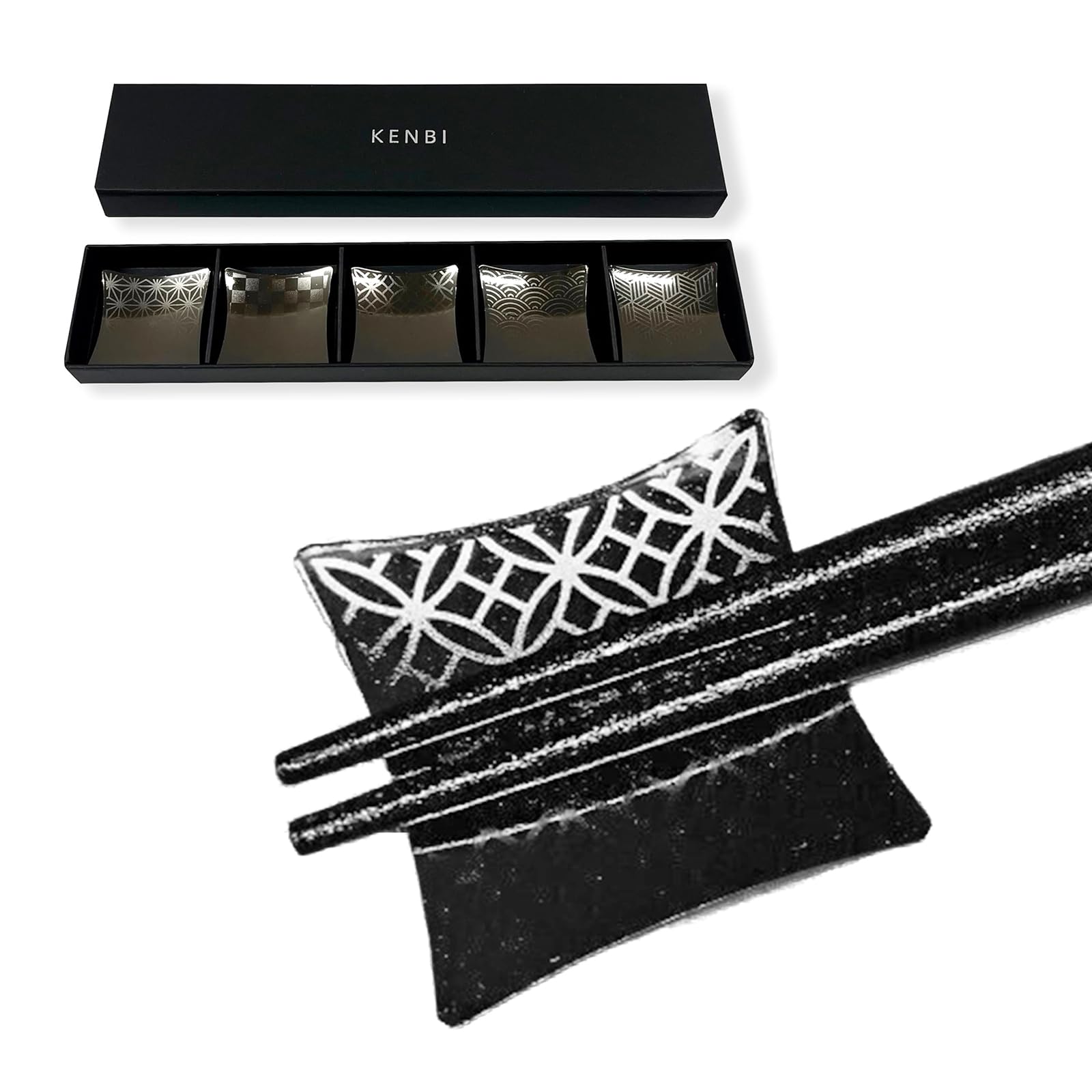 Amazon | KENBI 箸置き 和柄 和食器 カトラリーレスト 和風 モダン