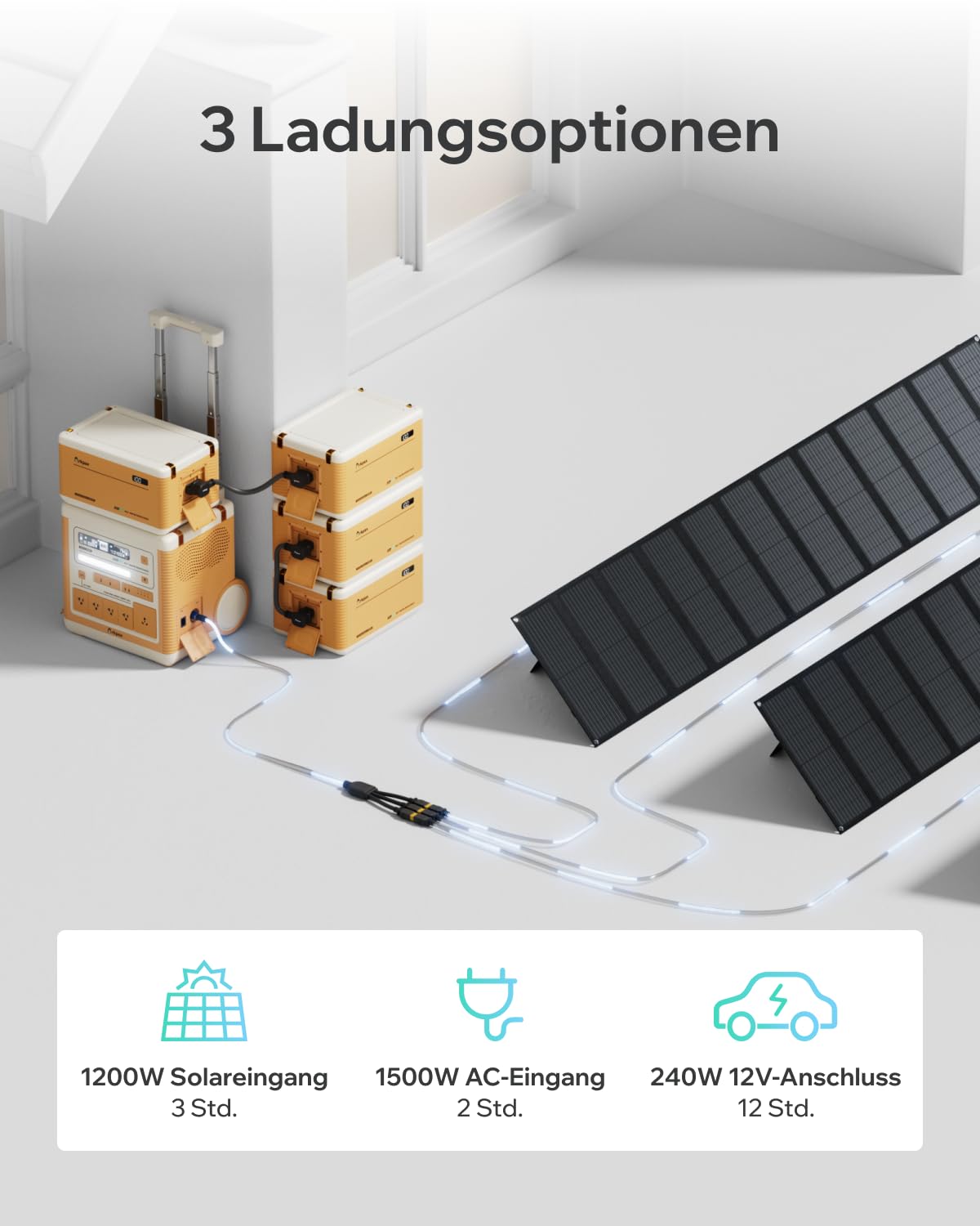 Station électrique portable Arkpax Ark PRO, capacité 2304Wh, batterie LFP 2300Wh, entrée solaire 1200W, recharge rapide. Quelques défauts dans l'emballage, produit non utilisé (reconditionné)