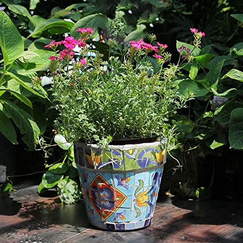 Pot de fleur en céramique luxe peint à la main pour plantes succulentes et balcon