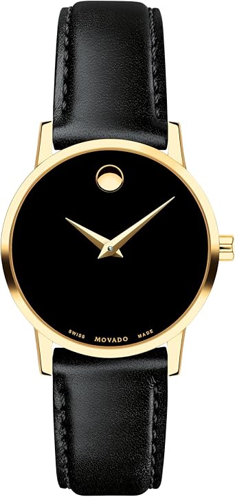 Movado Museum Classic Womens Watch - Swiss Quartz Movement, Calfskin Strap - 3 ATM Water Resistance - Luxury Fashion Timepiece for Her - 28mm