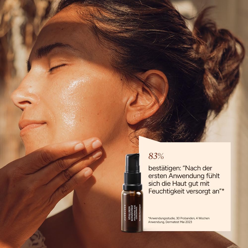 JUNGLÜCK Kennenlern Set Bestseller | Skincare Geschenkset für strahlende Haut – Reinigungsgel, Zink Gesichtswasser, 4 Seren & Hyaluron Creme
