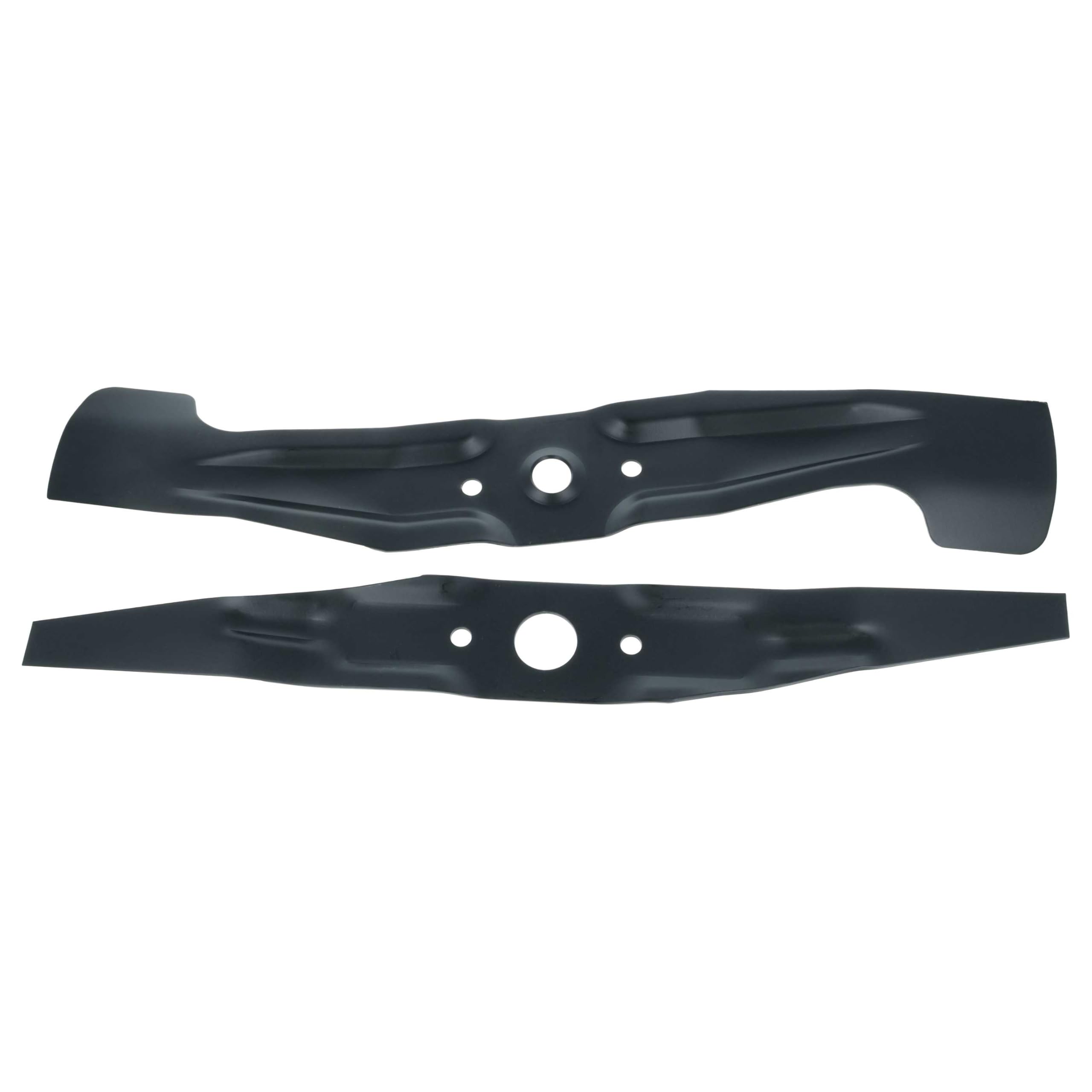 vhbw 2x Lama di ricambio compatibile con Honda HRD536, HRB535, HRX537, HRX537 C1, IZY 53, HRX537 C2 tagliaerba - nero, in acciaio
