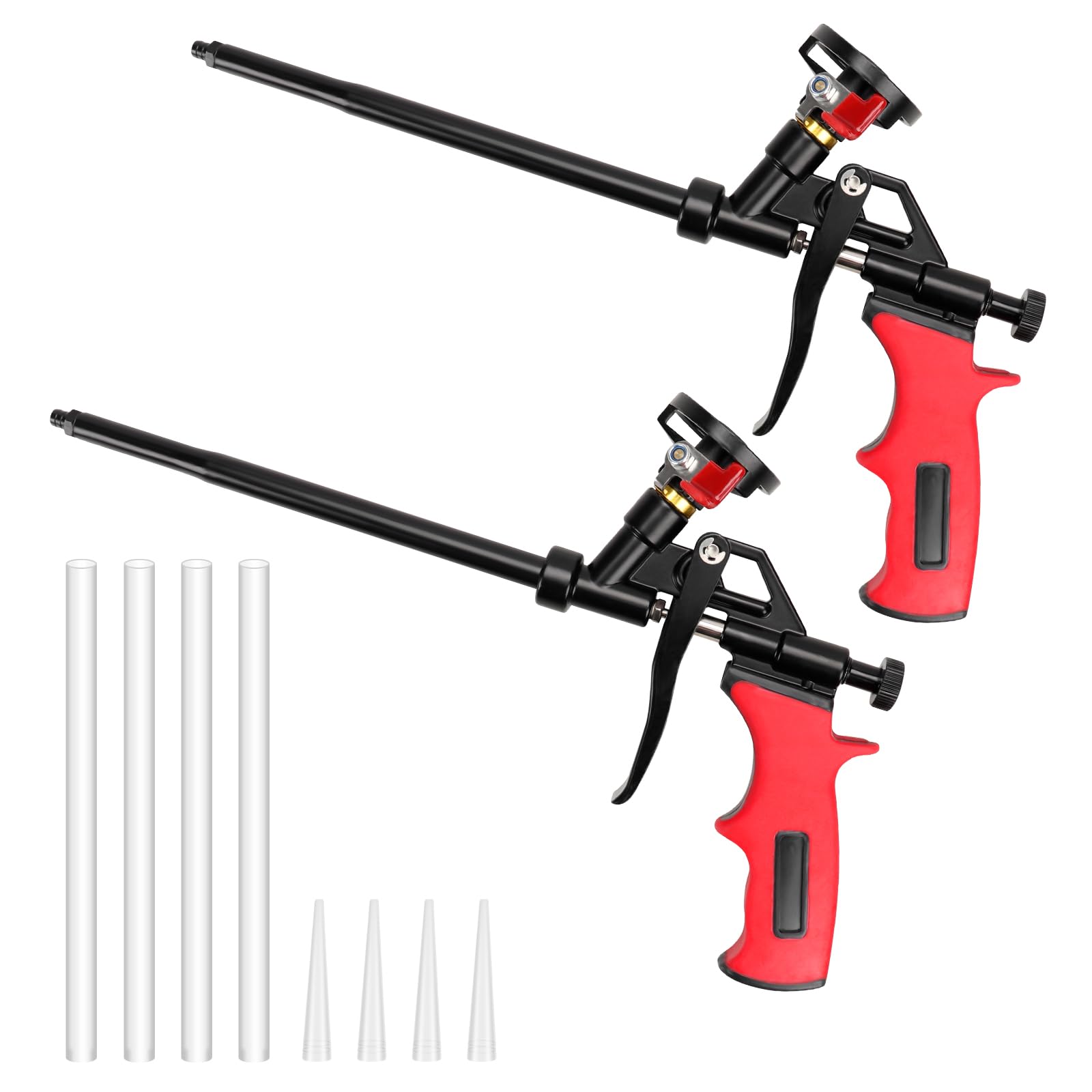 Pistola Per Schiuma PU Professionale - 2 Pezzi, Metallica, Con Ugello In Rame E Impugnatura Ergonomica - Foto 12