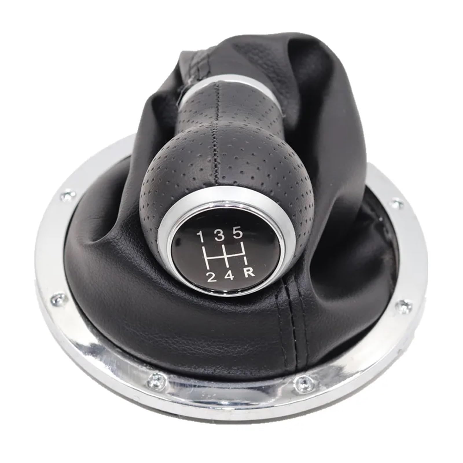 WYLWSHA Shift Gear Knob Cover for VW for GOL for Pointer for Saveiro for Parati 2004-2010 5 Speed Gear Shift Knob Lever Shifter Gaiter Boot(12345R Type 2)