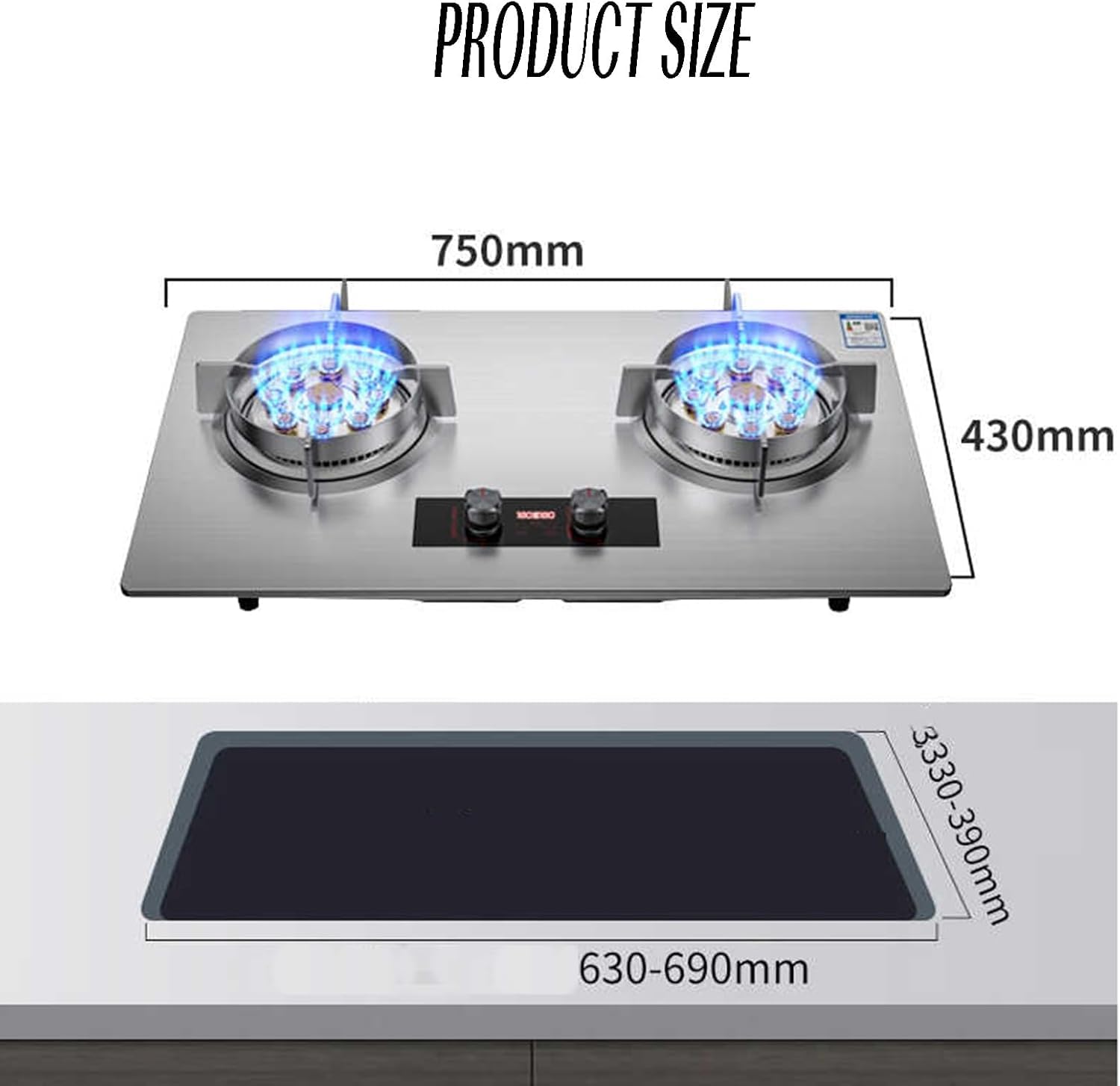 STEELBUS Commercial Range, 12 Inch
