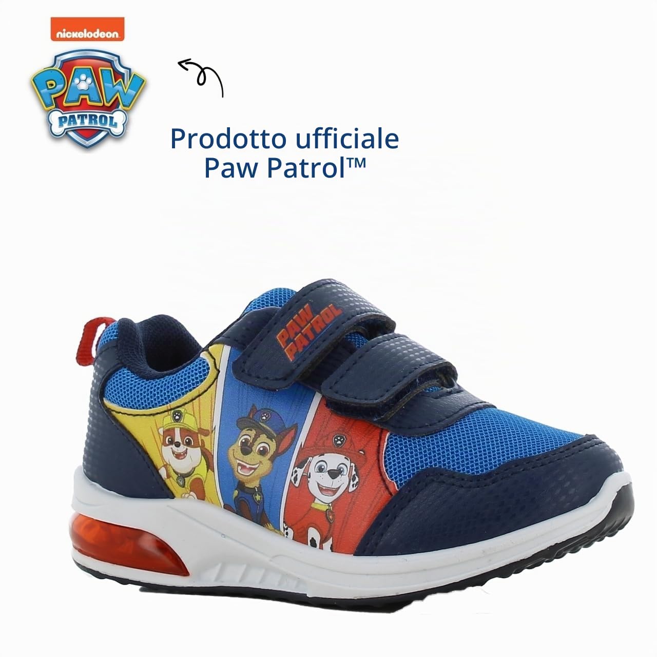 Leomil Paw Patrol Scarpe Bambino con Luci | Scarpe da ginnastica con luci per bambini, Perfette per la scuola e il tempo libero, Nickelodeon, Regalo di compleanno
