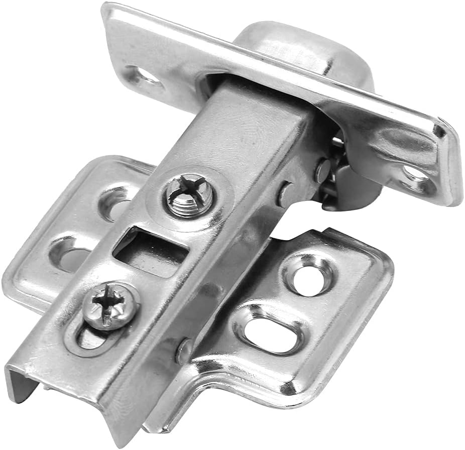 Stainless Steel Door Hydraulic Hinge​, Door Damper Soft Closing Hinges Kitchen Cabinets Cupboard Furniture Hardware(#01 Straight Bend)