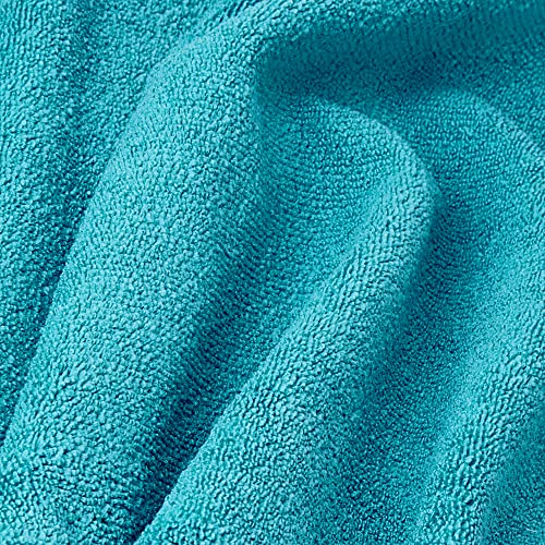 Image of Amazon Brand - Presto! Microfibre Cleaning Cloth, 40 x 30 cm, 220 GSM, Set of 4, Green