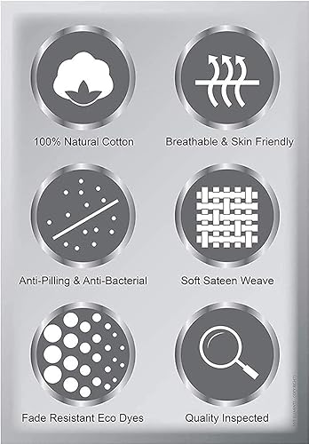 Miniatura 8 de Nile Bedding Collection - Juego de sábanas de hotel de algodón egipcio de 210 hilos para cama estándar de 8 a 15 pulgadas de profundidad de