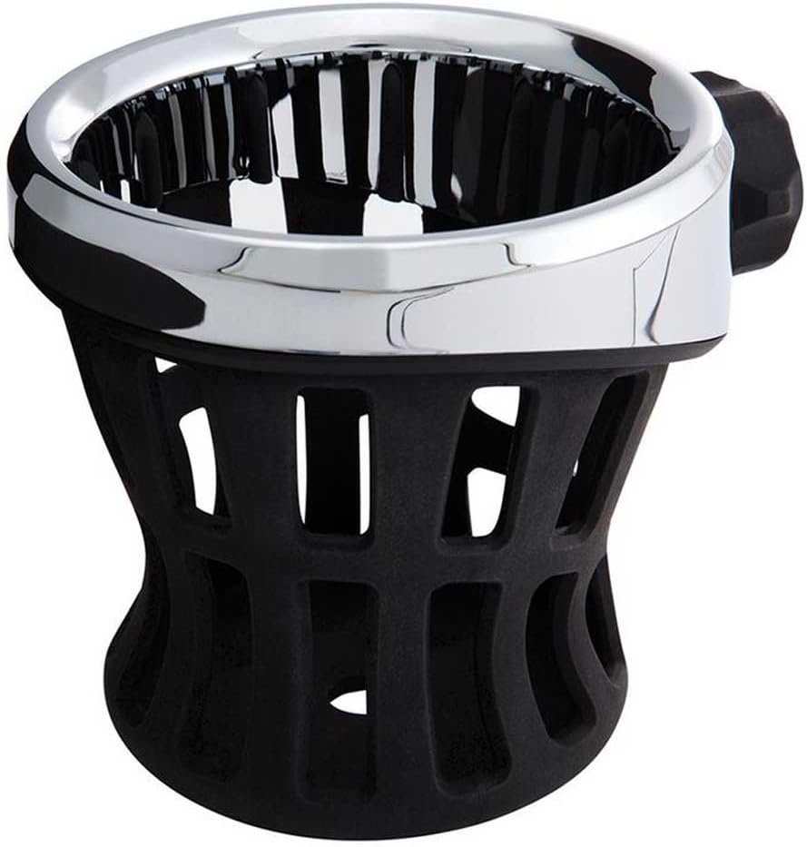 Ciro Drink Holder Perch Mount Chrome Plated and Rubber, Chrome Finish 50410