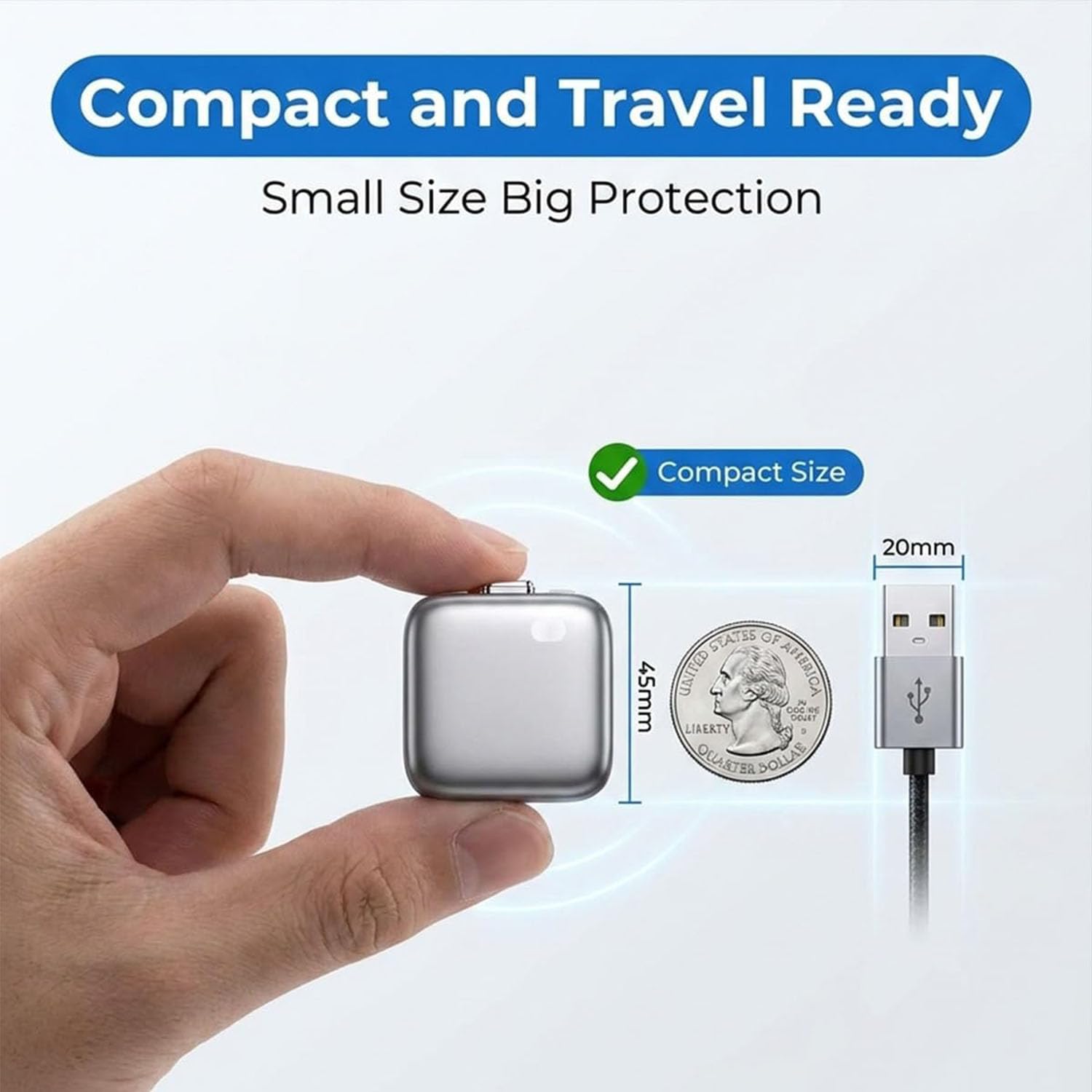 Smart Auto Stop Charging Adapter,Fully Charged Separator, Intelligent Power Cut-Off Protector, Universal Fast Charging Safety Adapter for Smartphones Tablets and USB Devices (2Pcs)