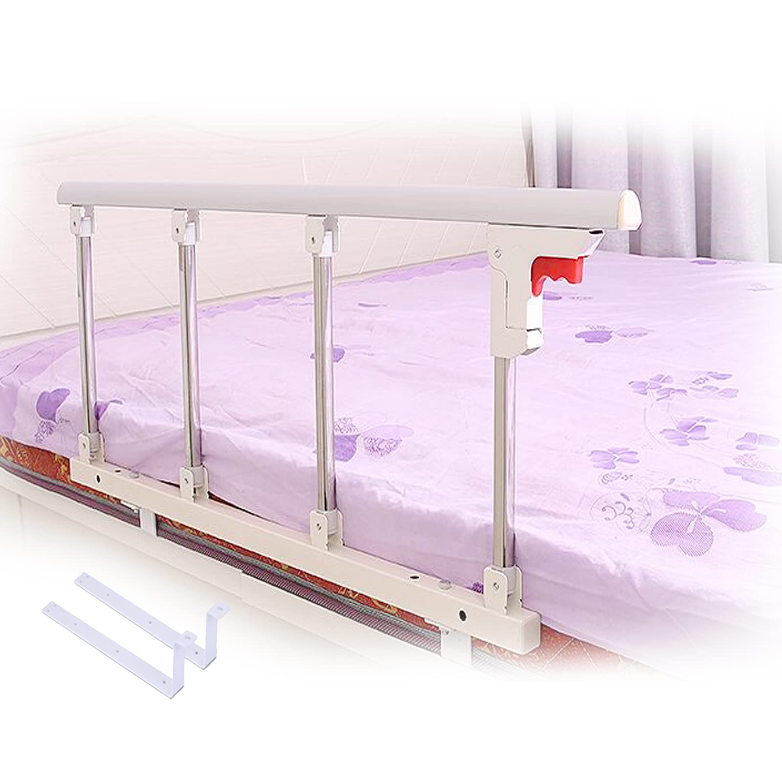 Sponde Laterali del Letto Ringhiere di Sicurezza per Anziani Adulti Anziani Ringhiera di Sicurezza per Letto Home Assist Ringhiere per Disabili Pieghevoli,95 * 40cm/37.40 * 15.74in