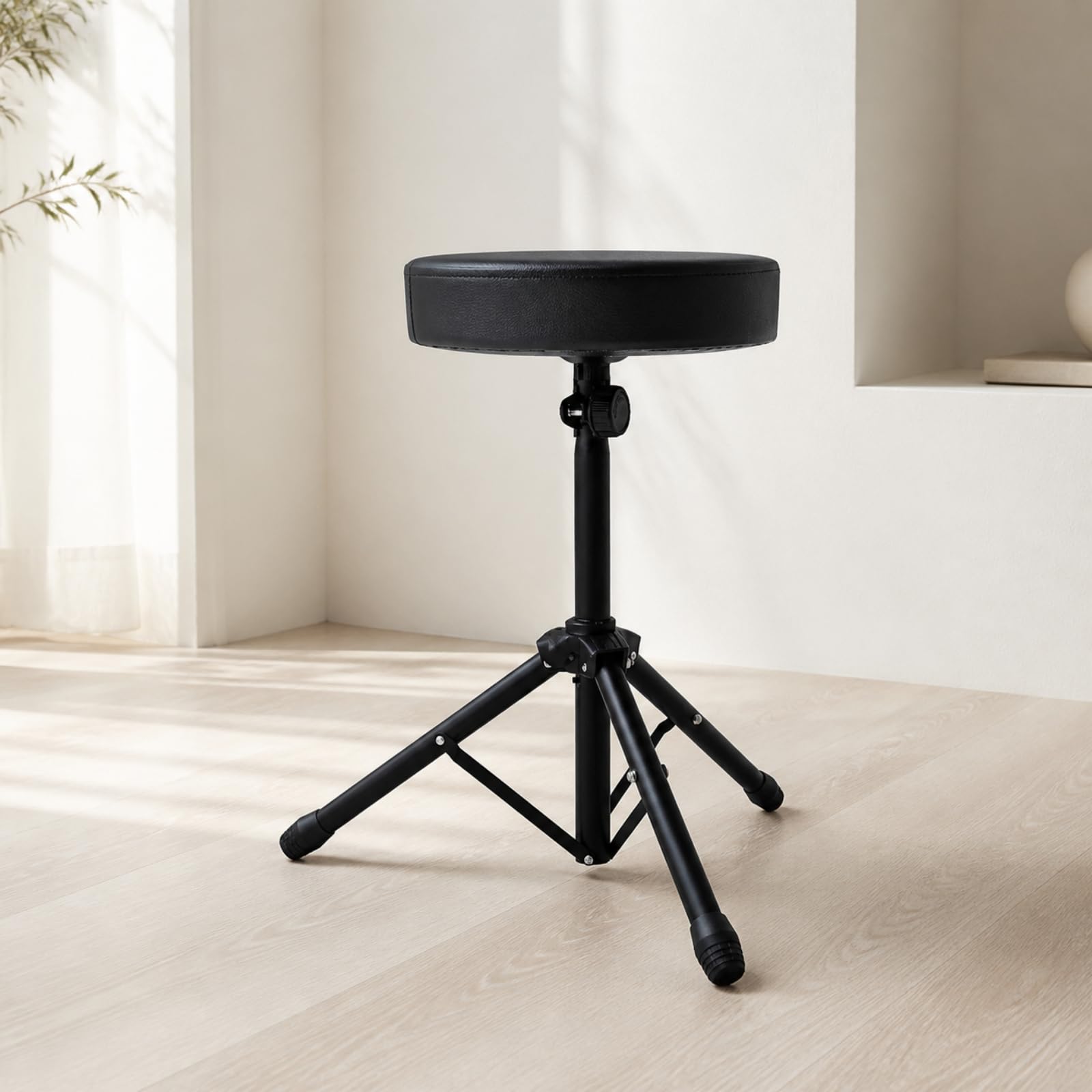 harayaa Schlagzeughock mit gepolstt Sitzfläche höhenvstellbar Schlagzeughock gepolstt Drum Throne für Musik, ungsraum