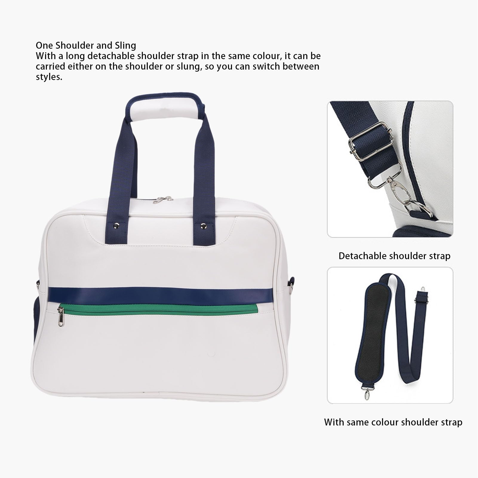 Asixxsix Tennis Tote Bag, Borse per Traverse per Anstiestri per Pomp a Prova di Grande capacità con Scompartimento di Scarpe e Spalla con una Borsa Sportiva Esterna Leggera