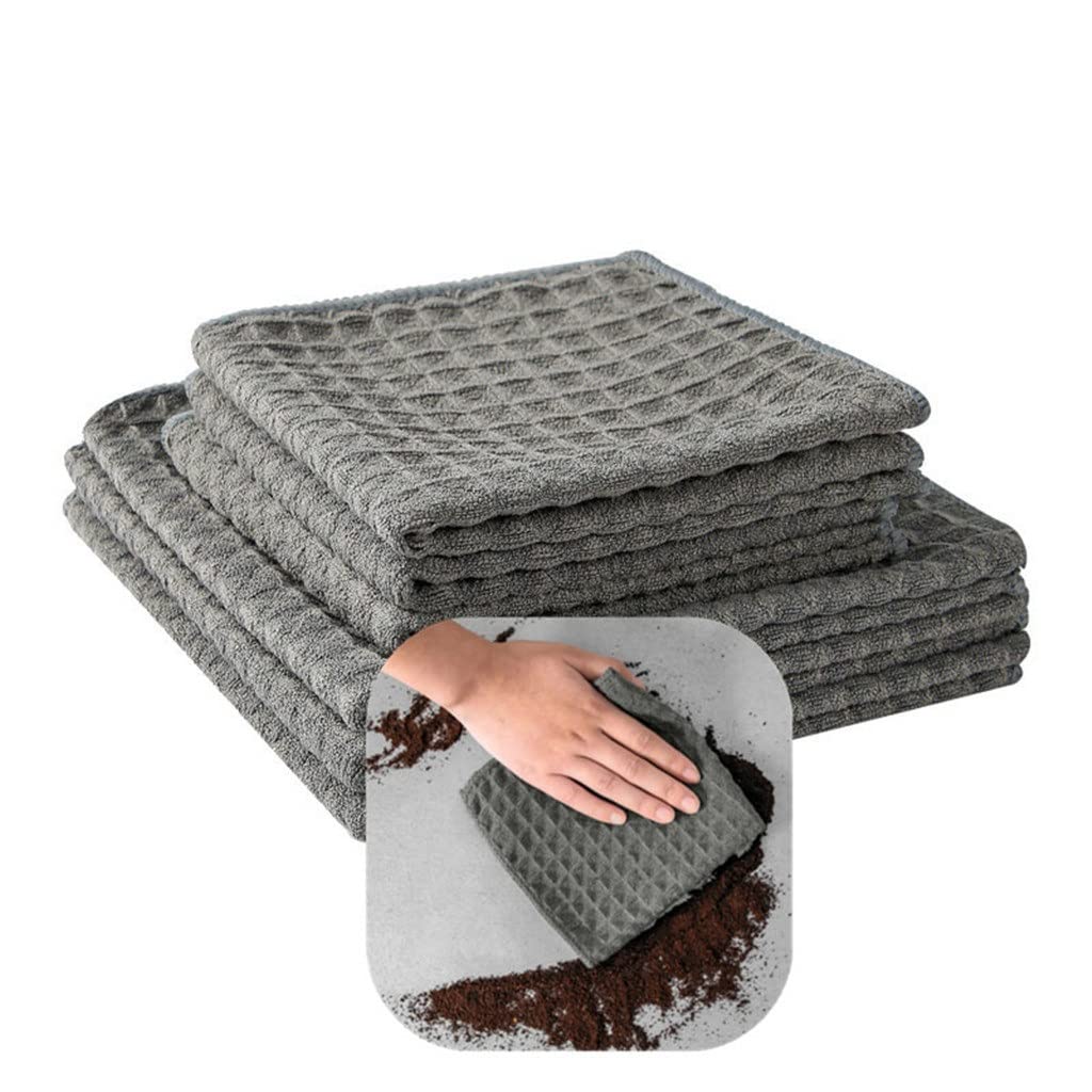 Ręczniki do czyszczenia kuchni z mikrofibry Grube szmaty do naczyń Wafel Splot Myjki Ściereczki do naczyń Chłonne (4 szt. 40 cm x 40 cm)