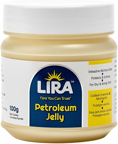 Lira Petroleum Jelly, 100g | Locks in Moisture, Protects Skin, Elbows & Heels, Soft Paraffin Formula, Daily Skin Care
