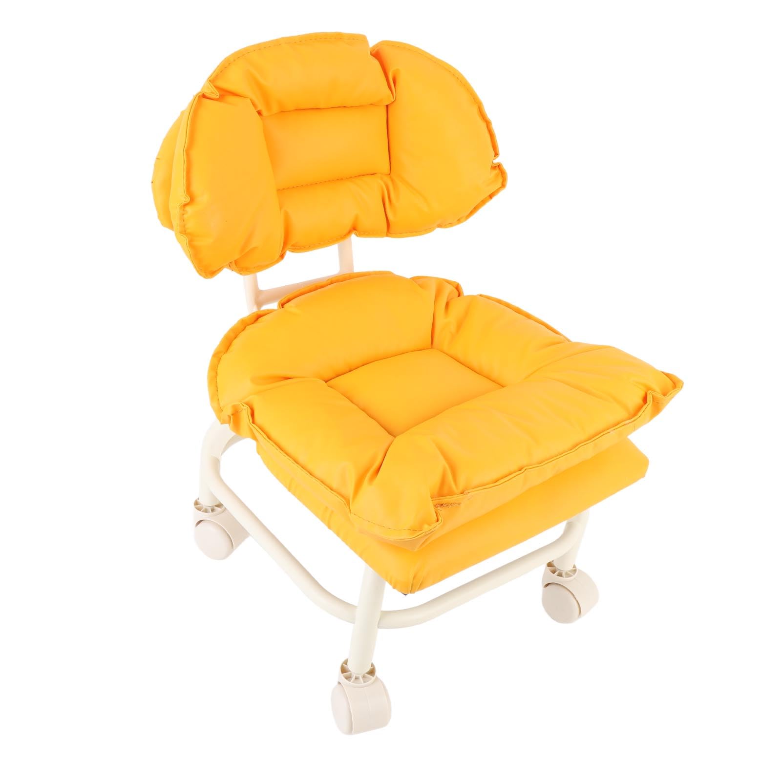 Taburete con Rus PU impermeabile Que Abse los pes Rus Giratorias 360 ​​​​Grados Silla con Giratoria con Rodamientos Dobles Taburete Trabajo con Resp ómico para