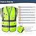 Tydon Guardian Reflective Safety Vest for Women Men High Visibility Security With Pocket Zipper Front Meet ANSI/ISEA Standard