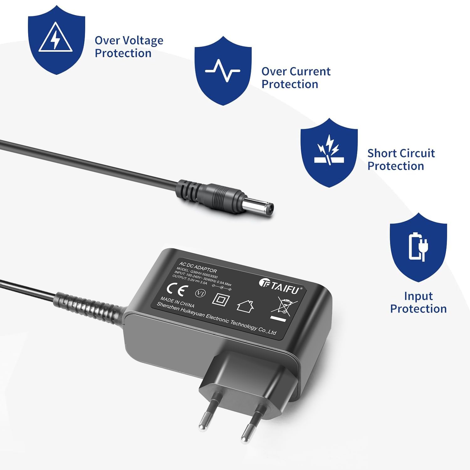 TAIFU 5V 3A d'alimentation Chargeur pour Gardena Smart Gateway 19000, 19005-20, 19005-00.600.00, Replaces 19000-00.600.37 Gardena Connection Device Adapter Charging pour Gardena Smart Système