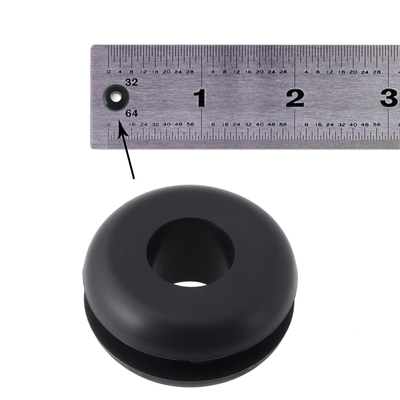 Briny River 24Pcs Rubber Grommet Panel Rubber Gasket Plugging Hole for 1/2" Hole in 1/8" Thick Panel 8.1x20x9.3mm/14.5x3.2mm - Image 4