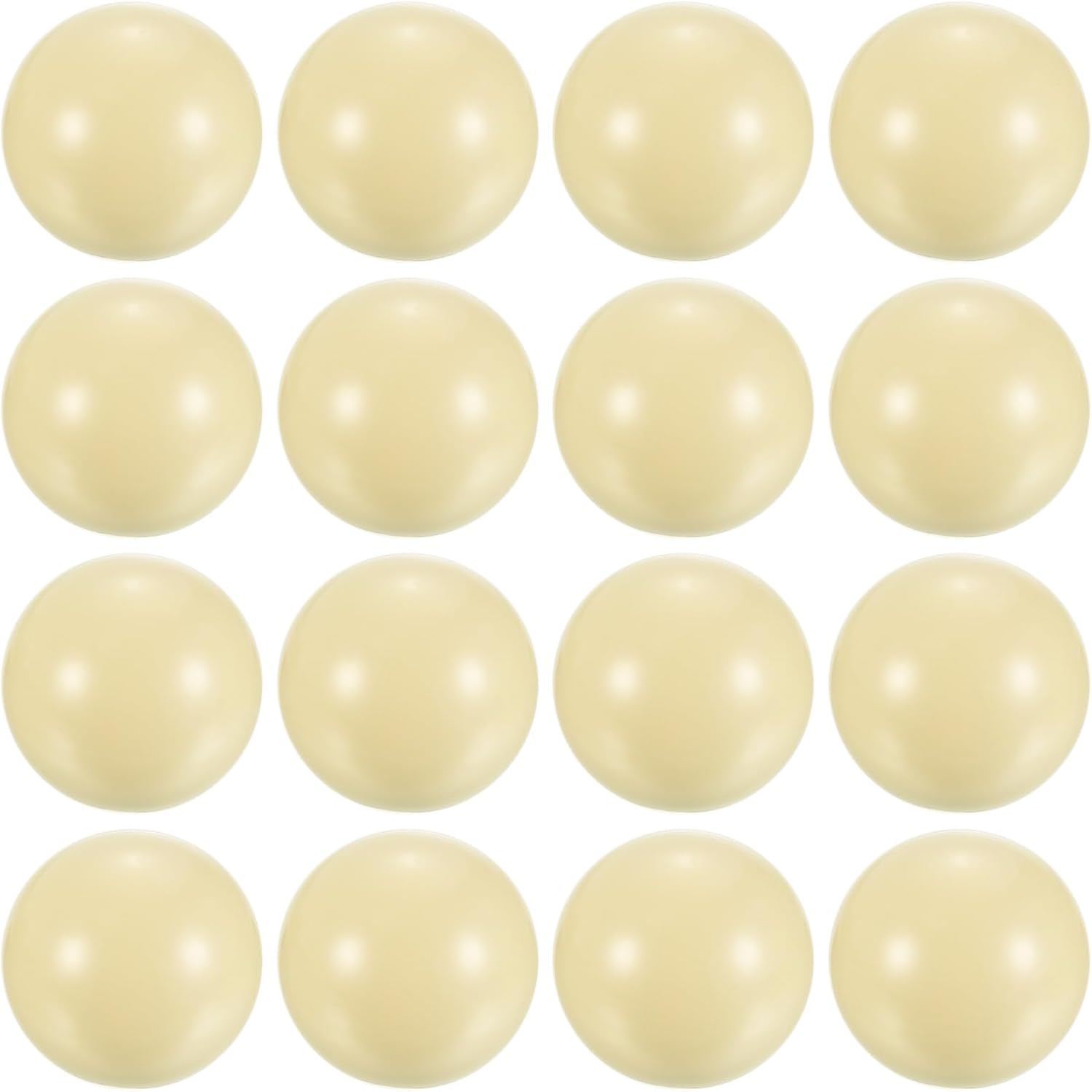 PATIKIL 2-1/4" Billiard Cue Ball, 16 Pack Regulation Size Pool Table Pool Cue Ball Practice Training Balls for Billiard Room Game Room, White