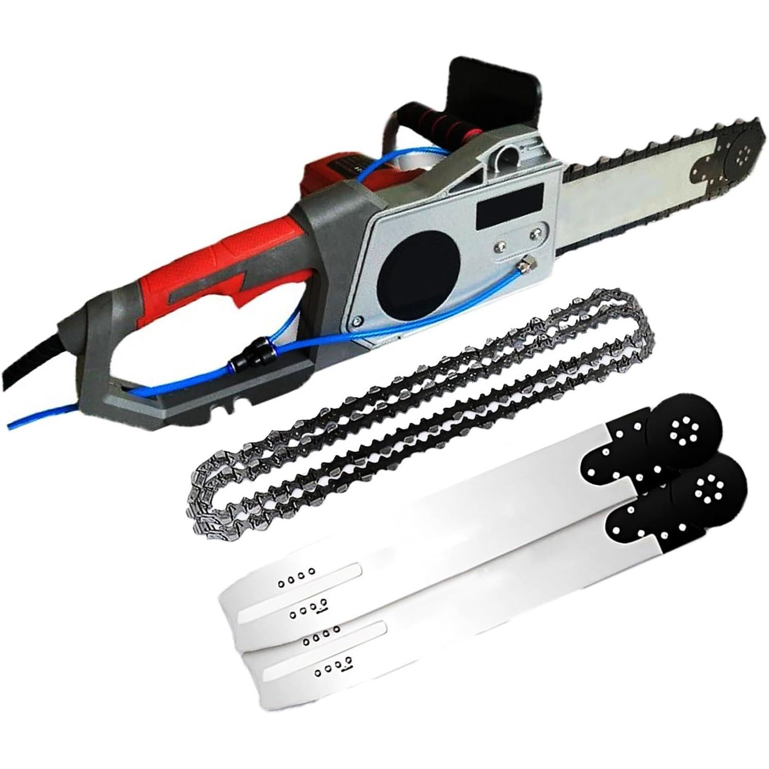 Sierra Eléctrica Para Hormigón 5800w/6500w Cortador De Hormigón,Ranuradora De Muros Con 2 Cadenas Y 2 Cuchilla,Para Piedra Y Ladrillo Y Pared,DepthofCut480mm