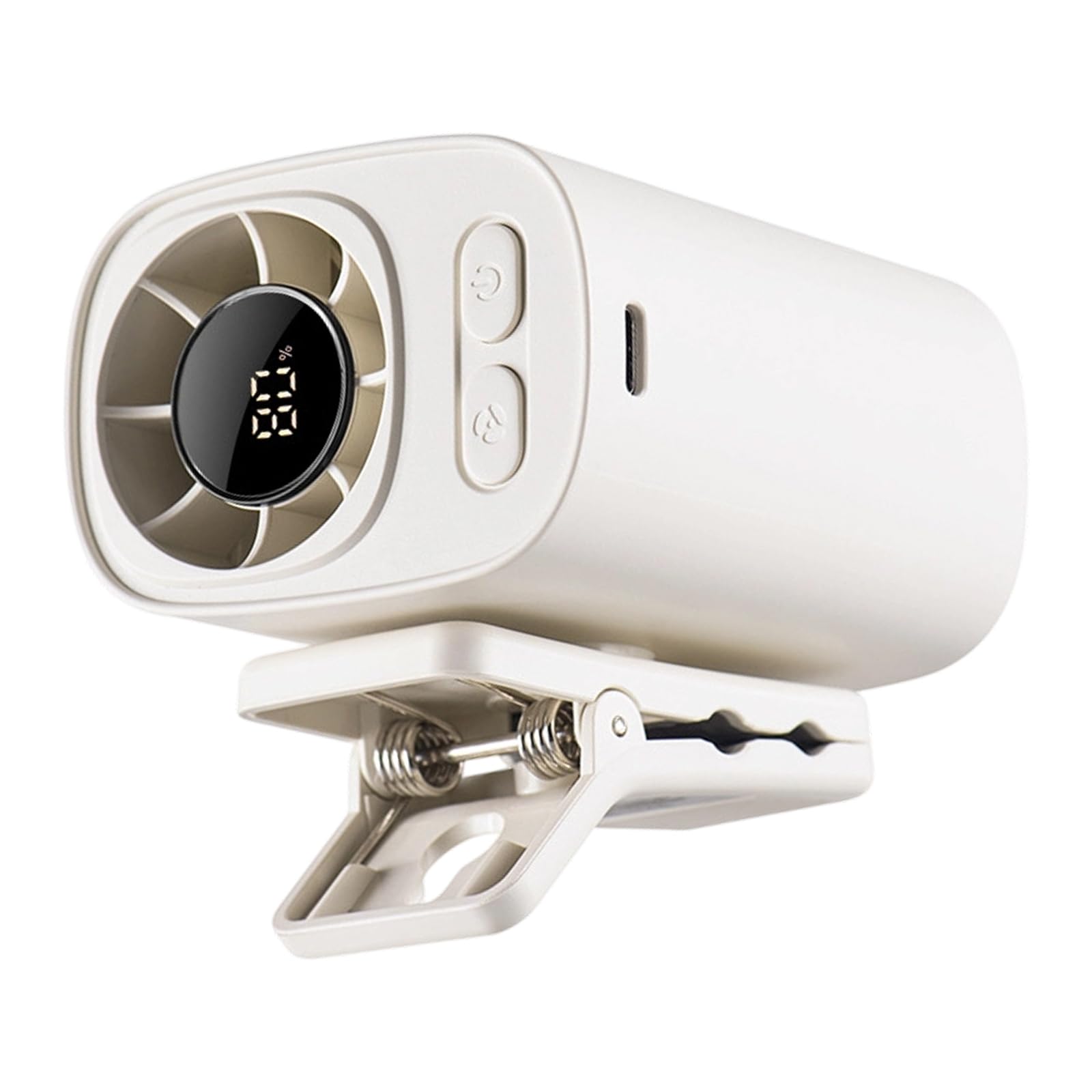 Ventilador de mesa portátil con clip flexible de 66 mm de apertura para todo el día