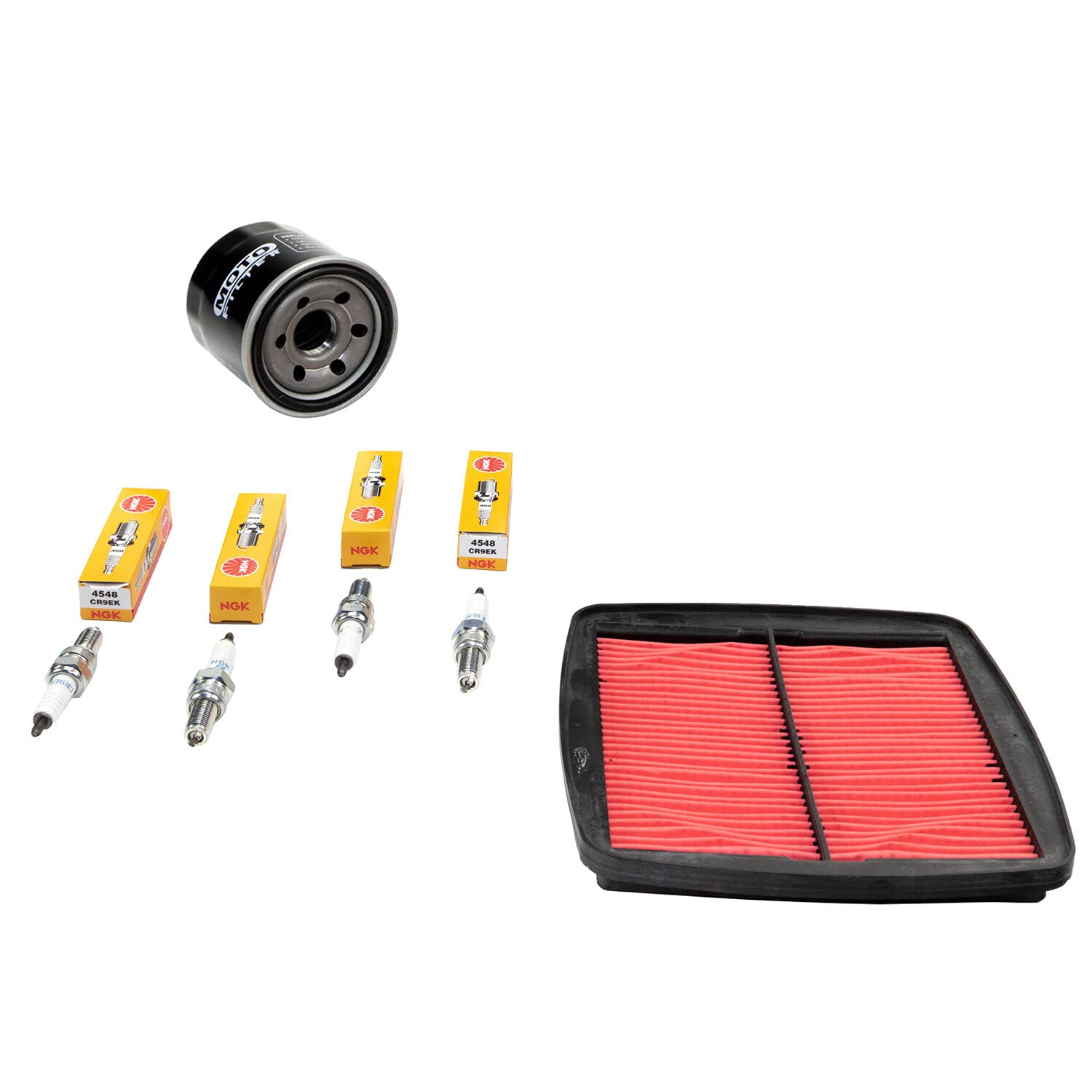 Wartungspaket Luftfilter + Ölfilter + Zündkerzen für Suzu ki GSF 600 Bandit GSF600 GN77B Baujahr 1995-1999