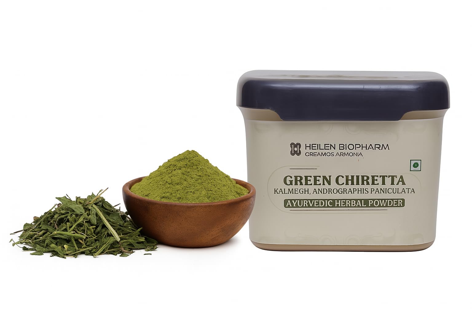 Heilen Biopharm Kalmegh Powder | Green Chiretta | Andrographis Paniculata | 100% Pure Ayurvedic Herbal Powder | Health & Immunity Support – 200g Pack of 1 - Image 3 thumbnail