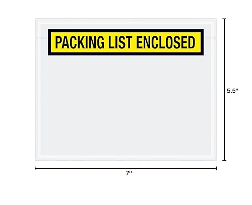 Miniatura 4 de Aviditi Sobre preimpreso PL19, lista de embalaje incluida, 7 pulgadas de largo x 5-12 pulgadas de ancho x 2 mil de grosor, naranja (caja de 1000)