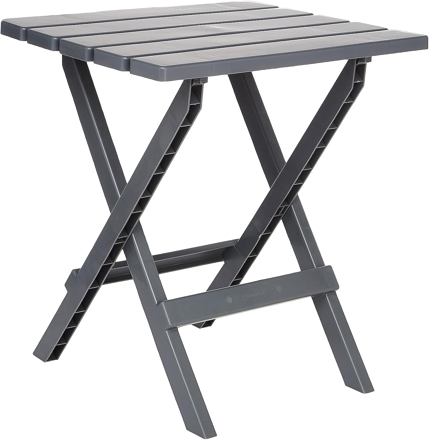 Cosmoplast Portable Camping Folding Table, Dark Grey