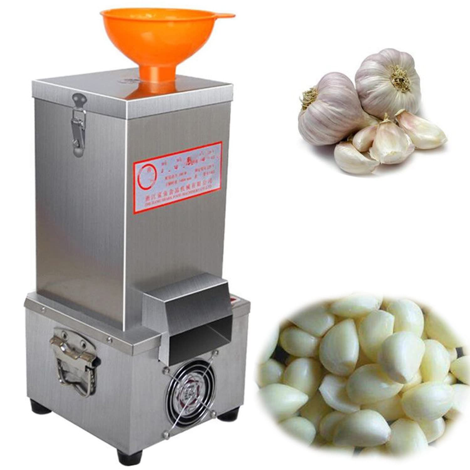 AYCDL Electric Garlic Separator Commercial Garlic Peeling Machine Garlic Peeler Machine 25kg/h Stainless Steel Garlic Peeler for Home