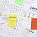 Lined Sticky Notes 4 X 6 Inch 12 Pads Large Colored Self-Stick Note with Lines, Colorful Ruled Memo Notepads 600 Sheets 8 Candy Colors for Office, School and Home, Yellow, Green, Blue, Pink